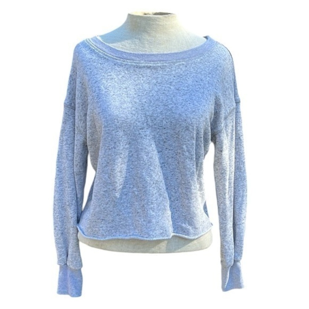 Brandy Melville cropped crew neck shirt gray medium